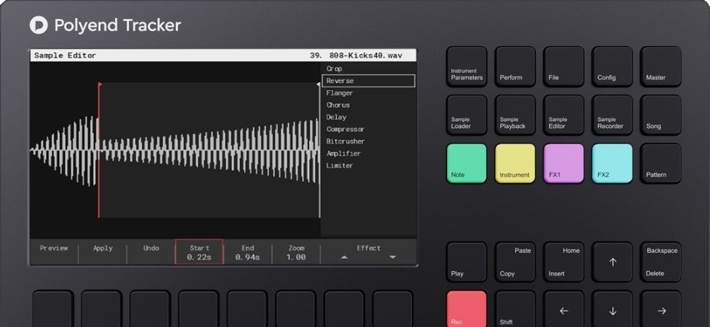 Polyend Tracker Sampler, Wavetable Synthesizer & Sequencer