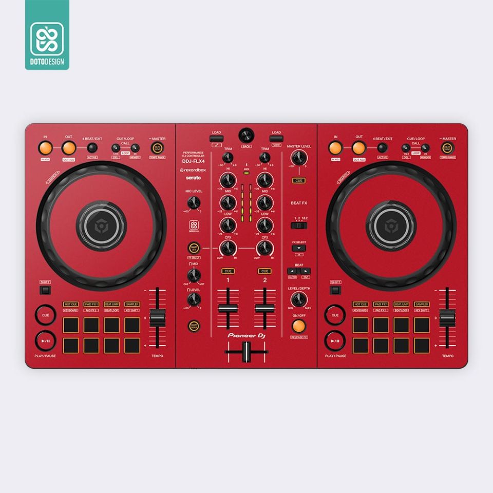 Doto Design Skin DDJ-FLX4 | FULL COLORS | Pioneer DDJ-FLX4 DJ