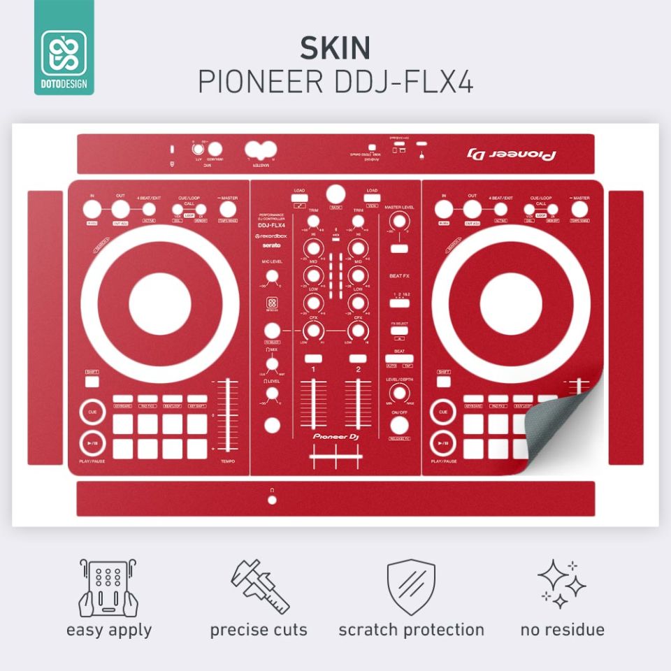 Doto Design Skin DDJ-FLX4 | FULL COLORS | Pioneer DDJ-FLX4 DJ