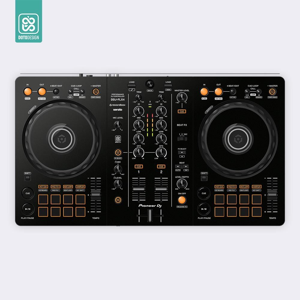 【ジャンク】DDJ-FLX4 Doto Design Skin DDJ-FLX4 | FULL COLORS | Pioneer DDJ-FLX4 DJ