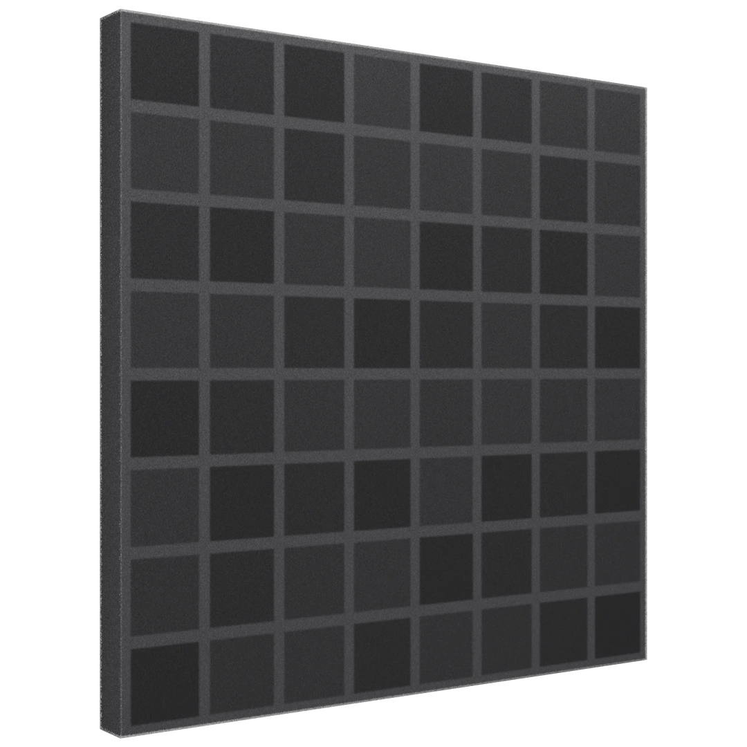 VicFoam Square Black | 6'lı Paket