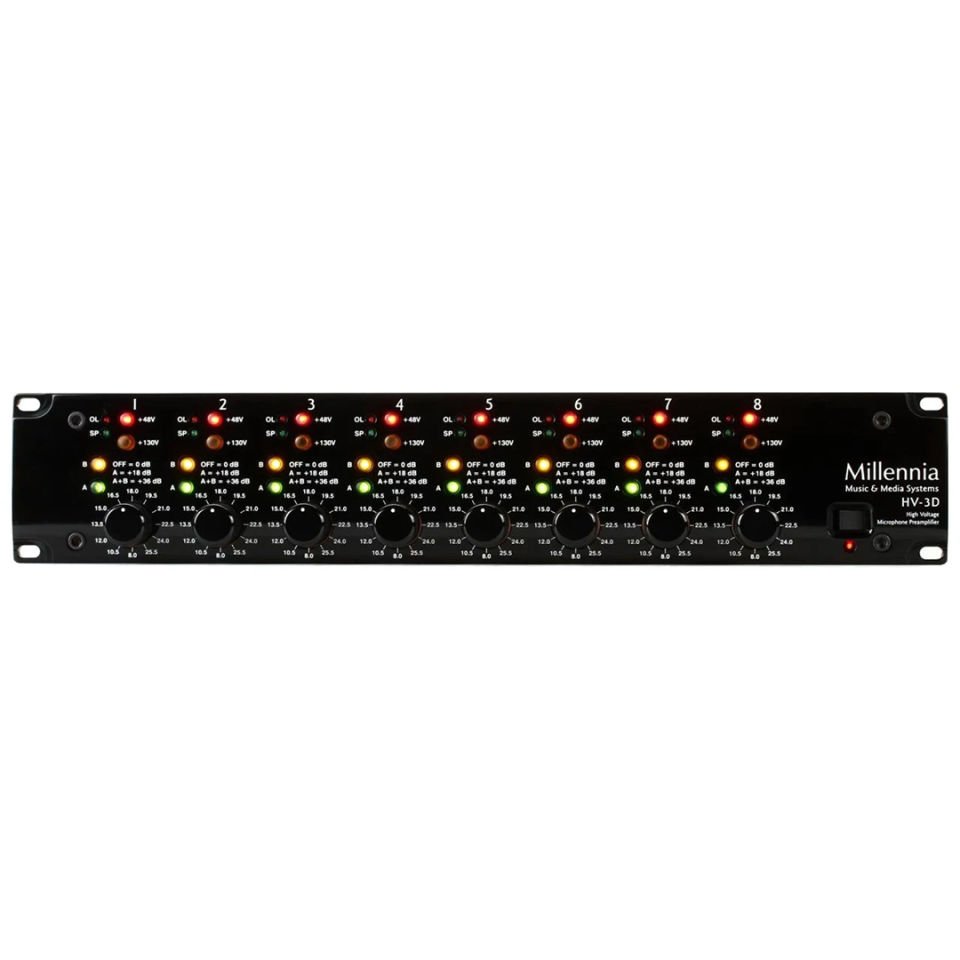 Millennia HV-3D/8 | 8 Kanal Mikrofon Preamplifikatörü