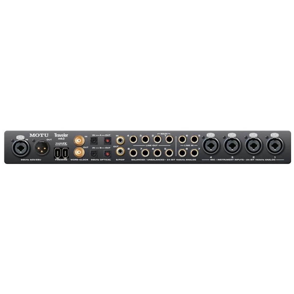 DTM・DAW MOTU traveler mk3 Motu Traveler MK3 | 28-in/38-out FireWire Ses Kartı