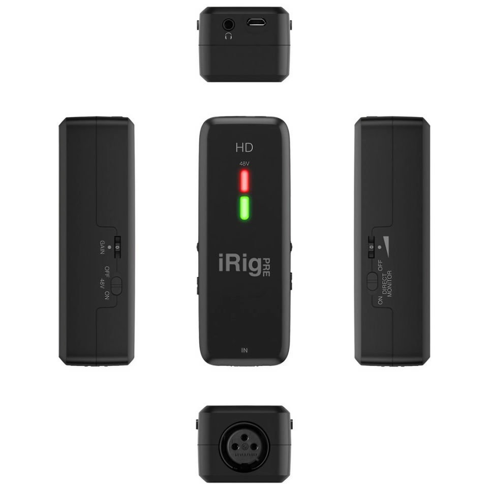 IK Multimedia iRig Pre HD | Yüksek Kalite Mobil Mikrofon Preamp