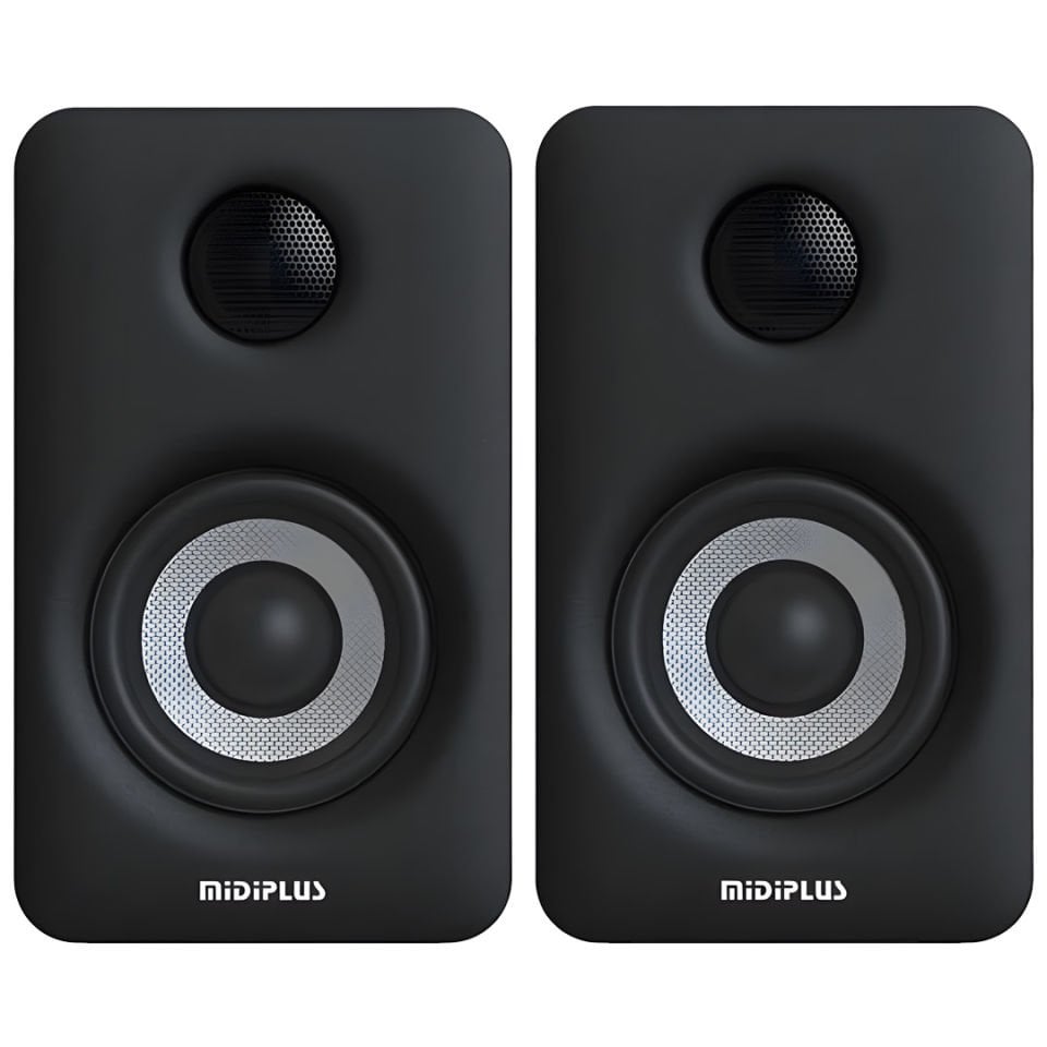 MIDIPLUS mi5 II 5.25インチ 黒 (SE→A変換プラグ付) MIDIPLUS MI5 II Black | 2x 35W 5.25'' 2-Yollu Bluetooth Aktif