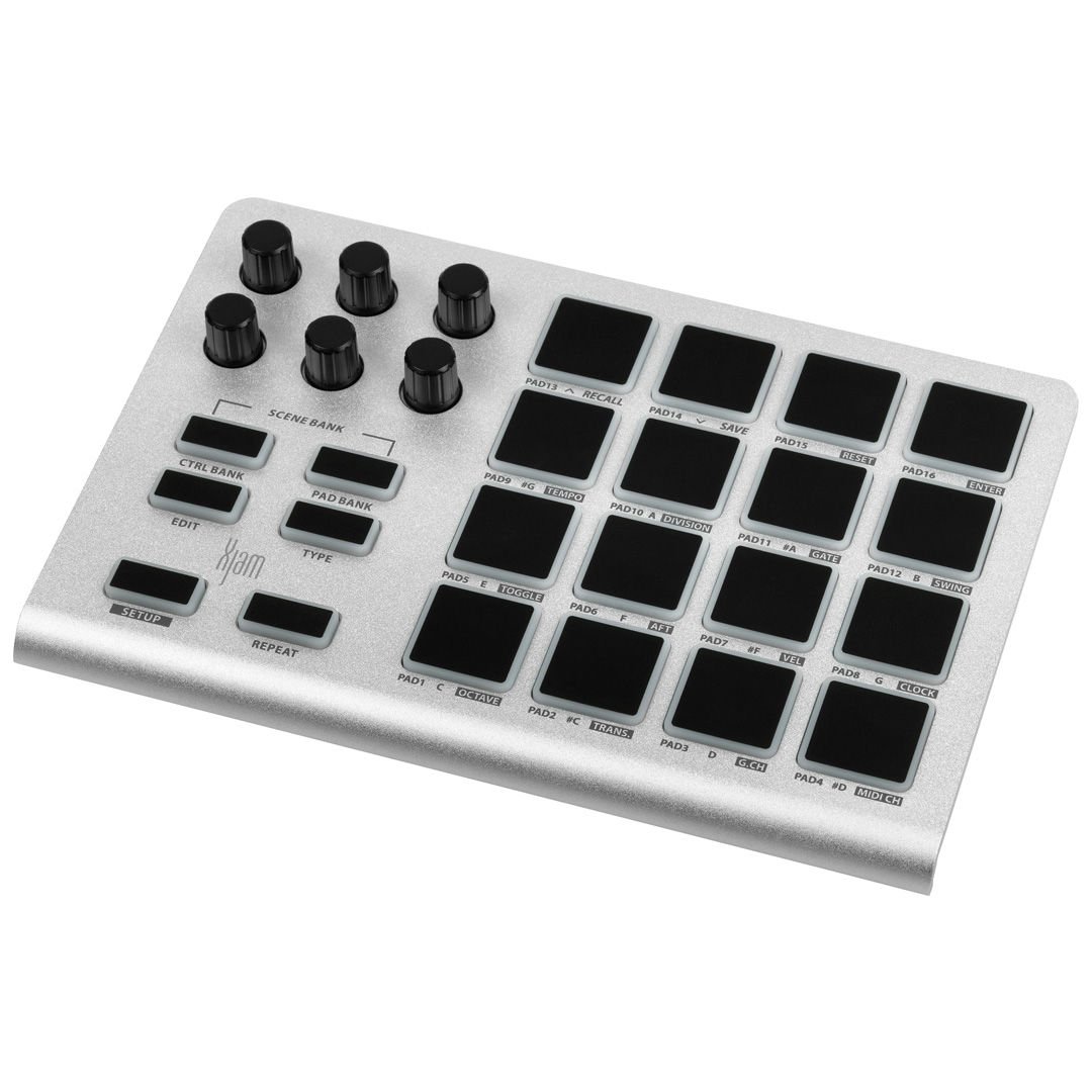 artesiaPRO Xjam MIDIコントローラー Esi Audio Xjam MIDI Pad Controller | USB-C 16 RGB MIDI Pad Kontrolör