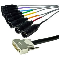 Mogami 2932-00 Multicore Cable, 8-channels | Black 1mt