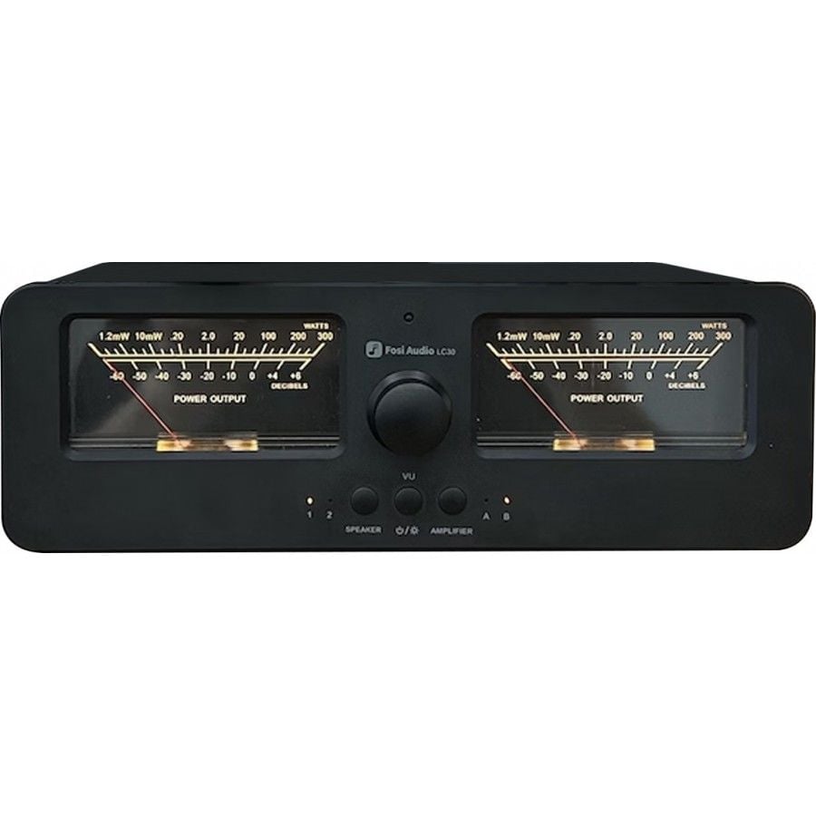 LC30 Audio Selector Switch for Amplifiers / Speakers Black Vu-meter | Black