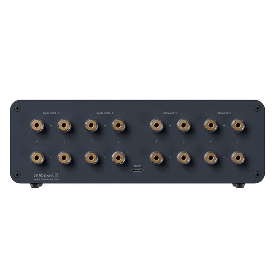 LC30 Audio Selector Switch for Amplifiers / Speakers Black Vu-meter | Black