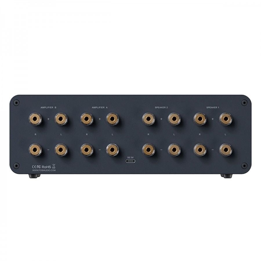 LC30 Audio Selector Switch for Amplifiers / Speakers Black Vu-meter | Black