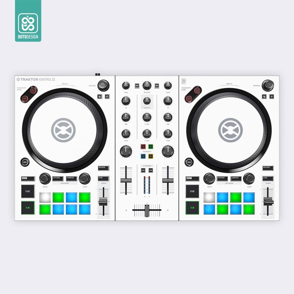 Skin Kontrol S2 MK3 | FULL COLORS White