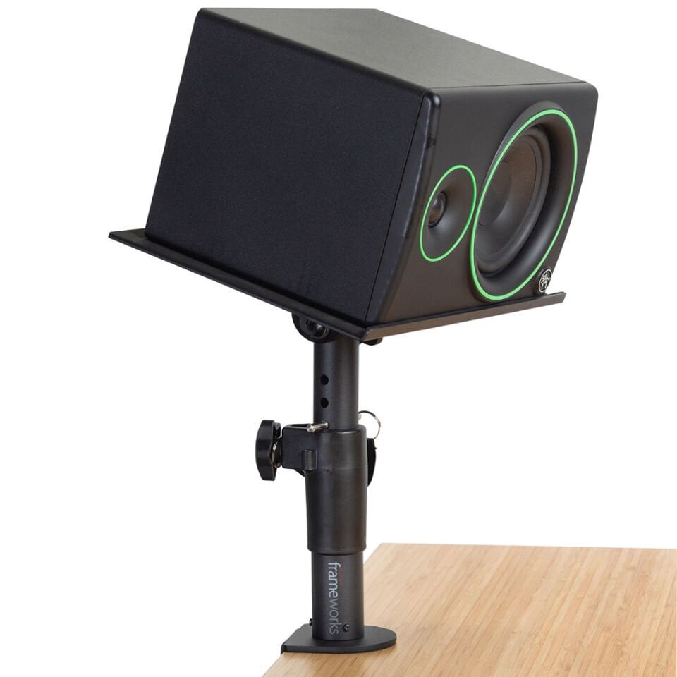 GFWSPKSTMNDSKCMP | Frameworks Clamp-On Studio Monitor Stand Pair