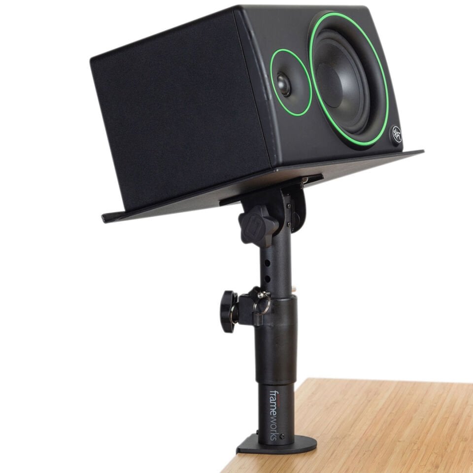 GFWSPKSTMNDSKCMP | Frameworks Clamp-On Studio Monitor Stand Pair