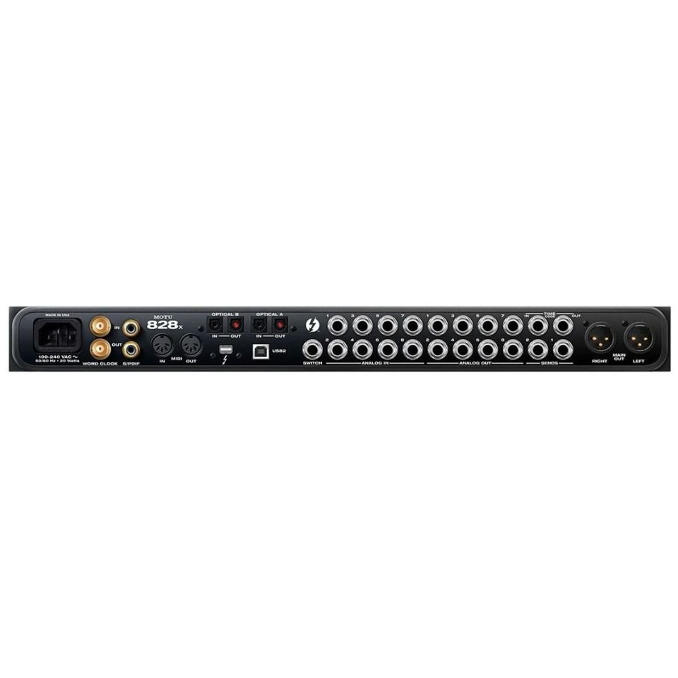 MOTU 828x Thunderbolt USBオーディオインターフェイス MOTU 828x | 28x30 Thunderbolt/USB 2.0 Ses Kartı