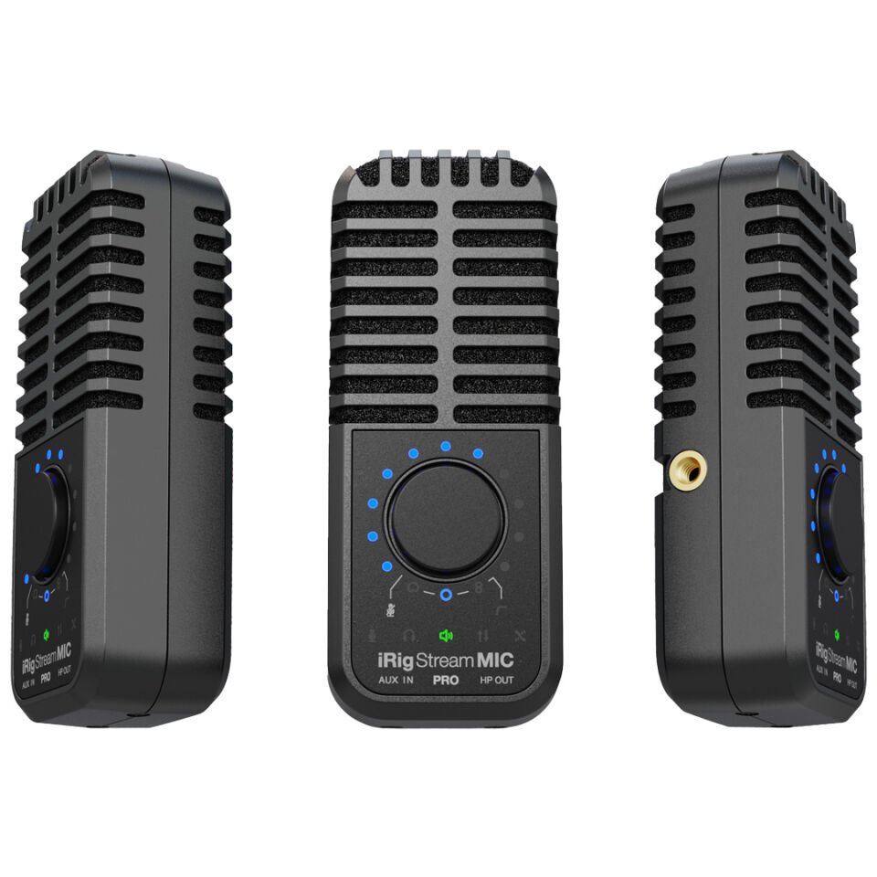 IK Multimedia iRig Stream Mic Pro | Kompakt Multi-Pattern Mikrofon