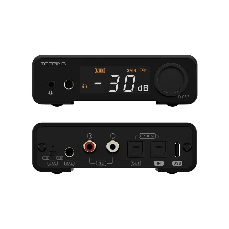 DX1 II Gaming DAC & Headphone Amplifier | Black