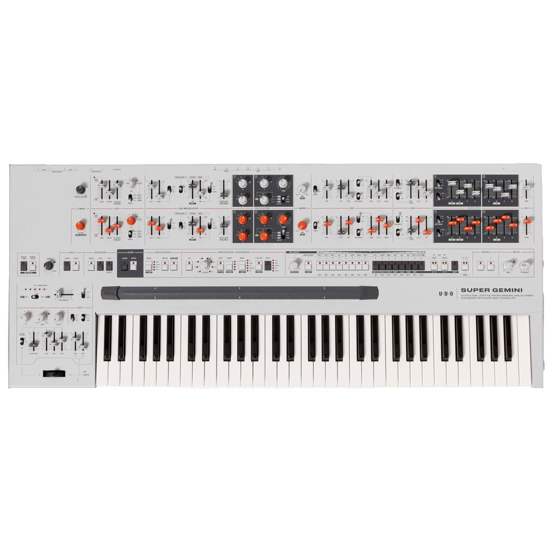 UDO Audio Super Gemini | 61-Tuş 20-Voice Polyphonic Bi-Timbral
