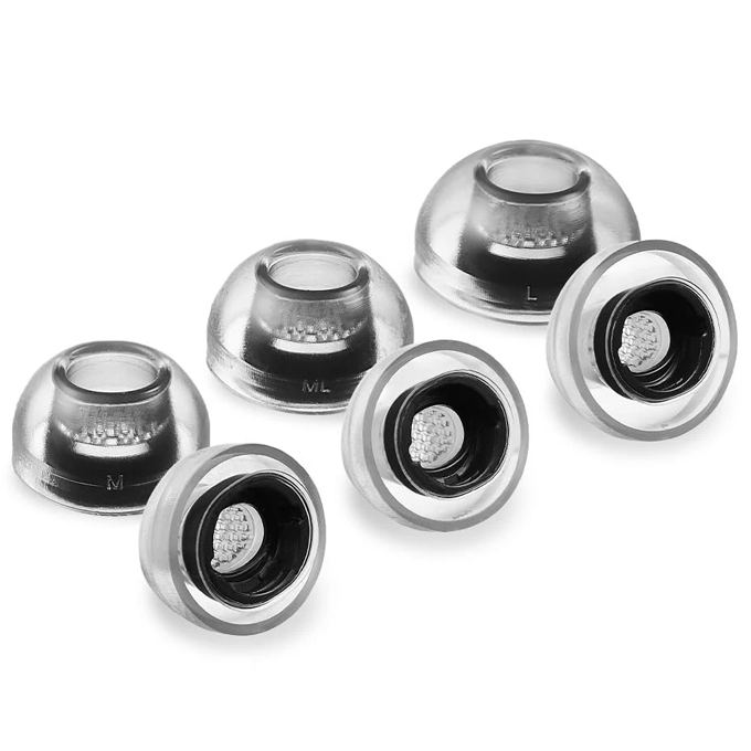 Crystal for Galaxy Buds 3 Pro Smoky Black (M/ML/L) 3 Çift