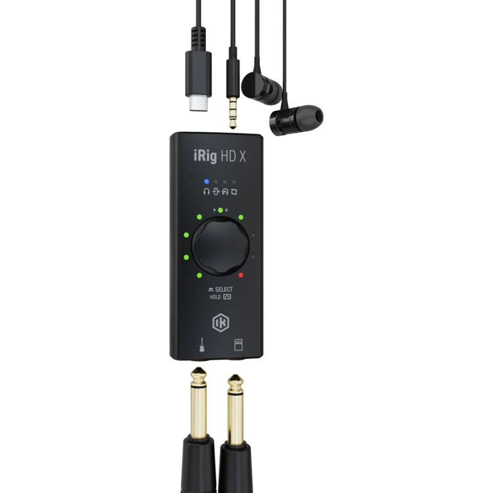 IK Multimedia iRig HD X | Profesyonel Kalitede Gitarlar için 24bit