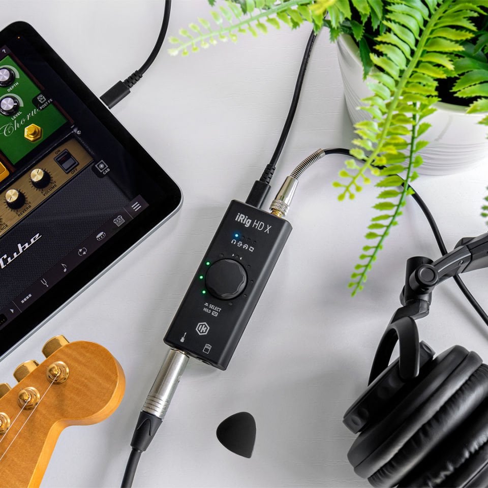 IK Multimedia iRig HD X | Profesyonel Kalitede Gitarlar için 24bit