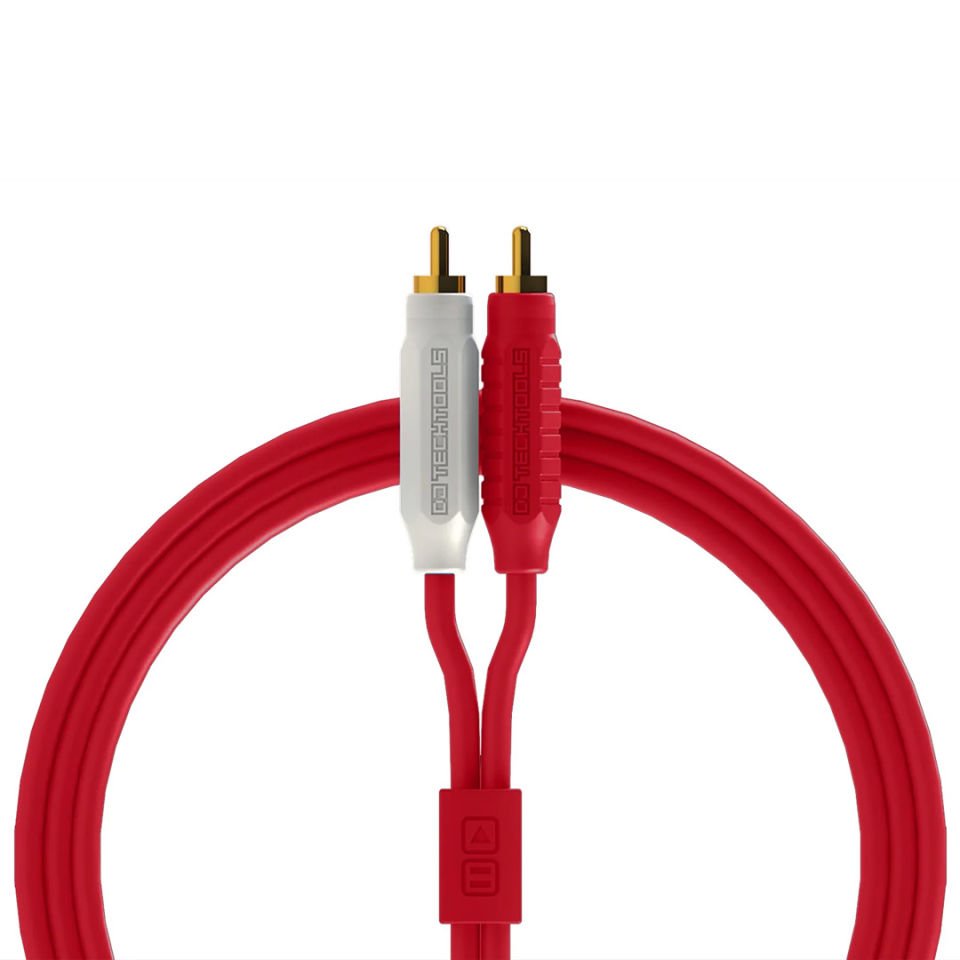 DJ TechTools Chroma Cables Audio RCA to RCA Cable 2mt | Red | DJ