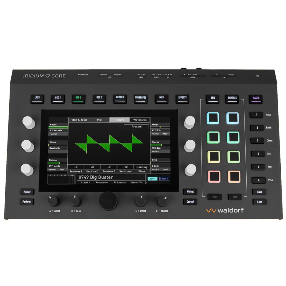 DTM・DAW WALDORF / Iridium Core Waldorf Iridium Core | 12 Sesli Kompakt Synthesizer
