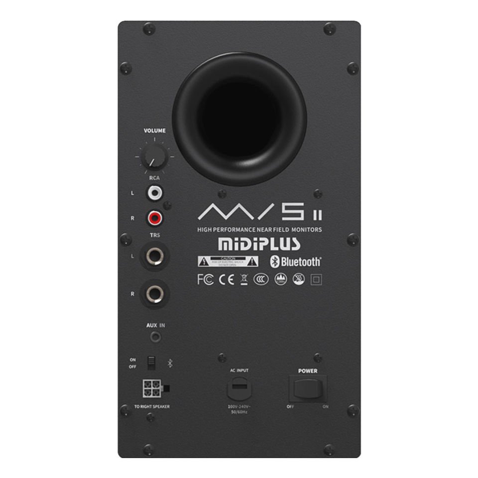 MIDIPLUS MI5 II Black | 2x 35W 5.25'' 2-Yollu Bluetooth Aktif