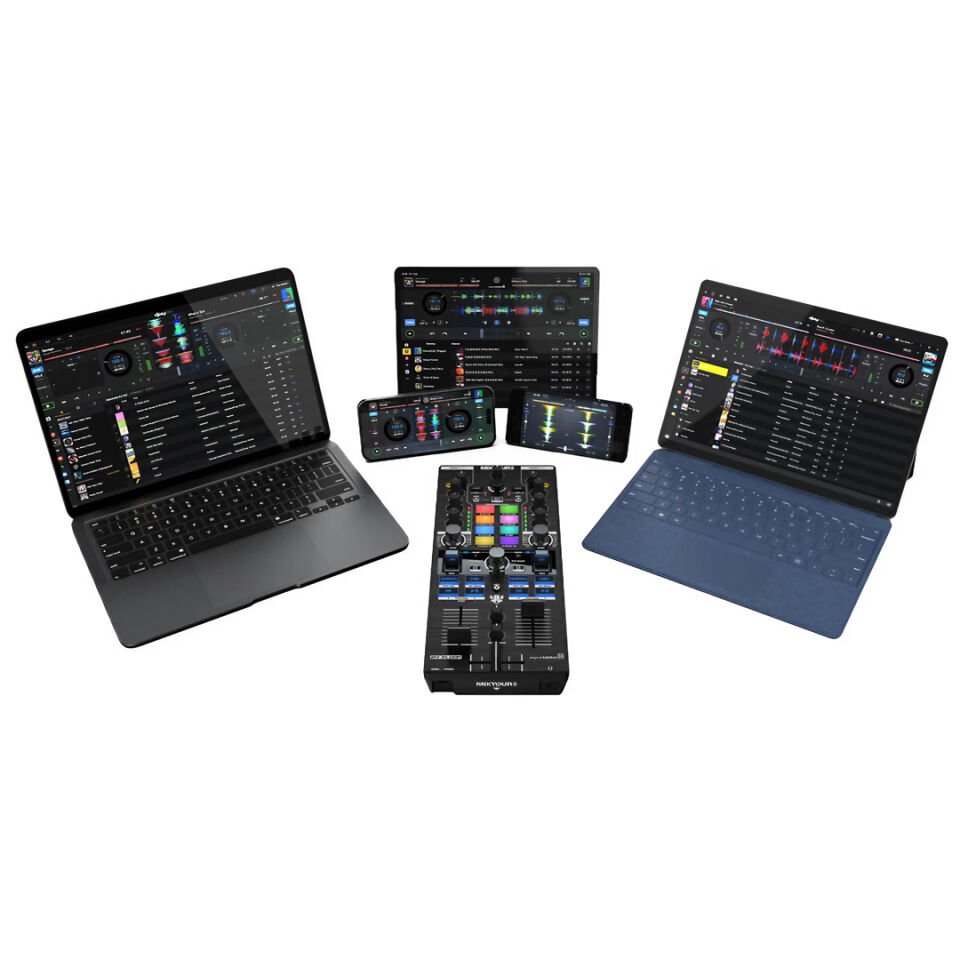Reloop Mixtour Pro | Hepsi Bir Arada 4-Deck USB-C Ses Kartlı DJ
