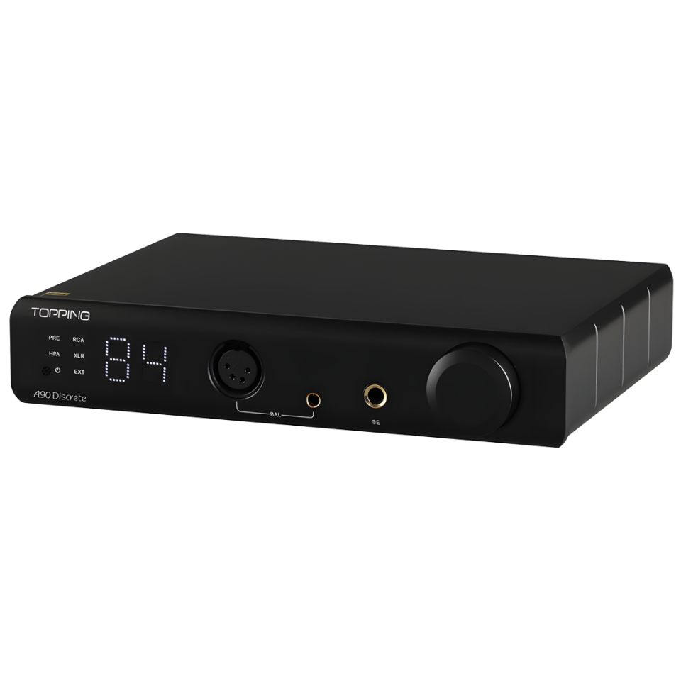 A90 DISCRETE Discrete Balanced Headphone Amplifier Preamplifier | Black
