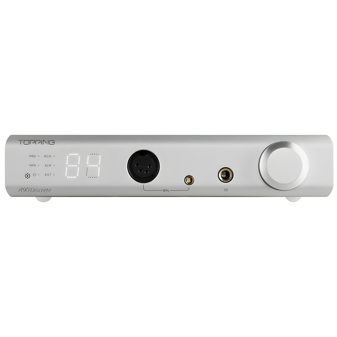 A90 DISCRETE Discrete Balanced Headphone Amplifier Preamplifier | Silver
