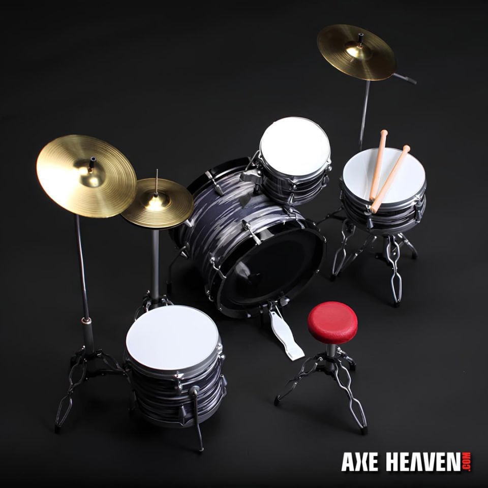Fab Four Classic Oyster Miniature Drum Set Replica Collectible