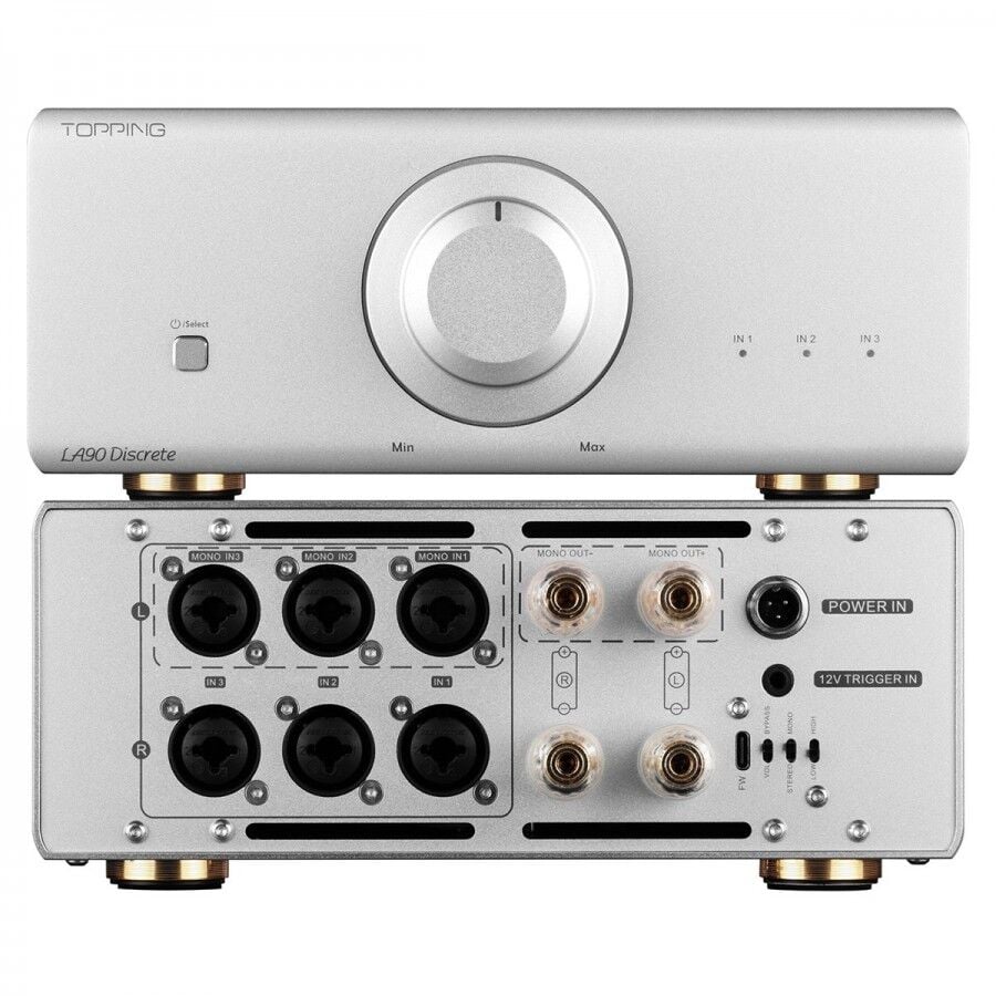LA90D Discrete Amplifier | Silver