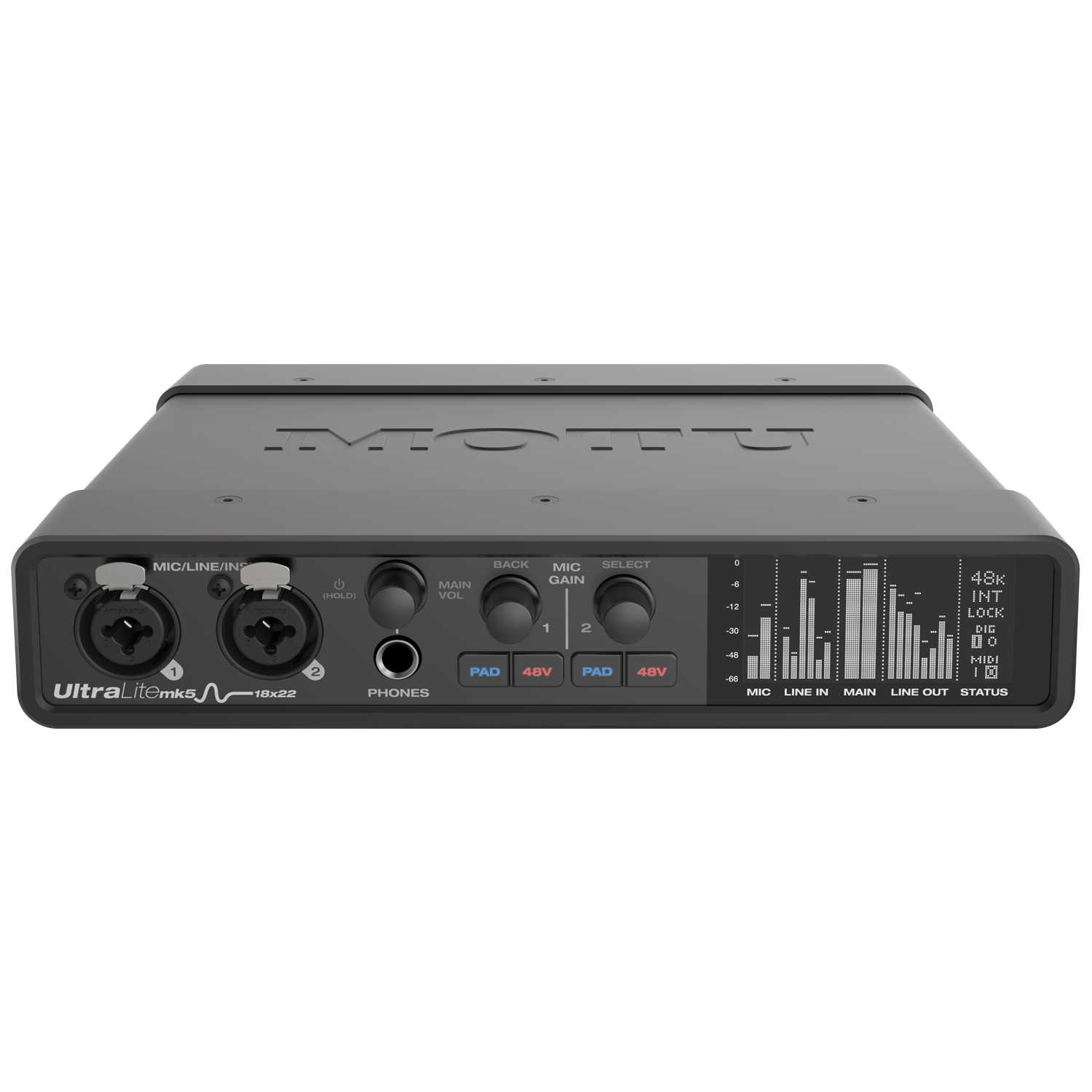 Motu UltraLite MK5 | 18-Giriş/22-Çıkış USB-C Ses Kartı