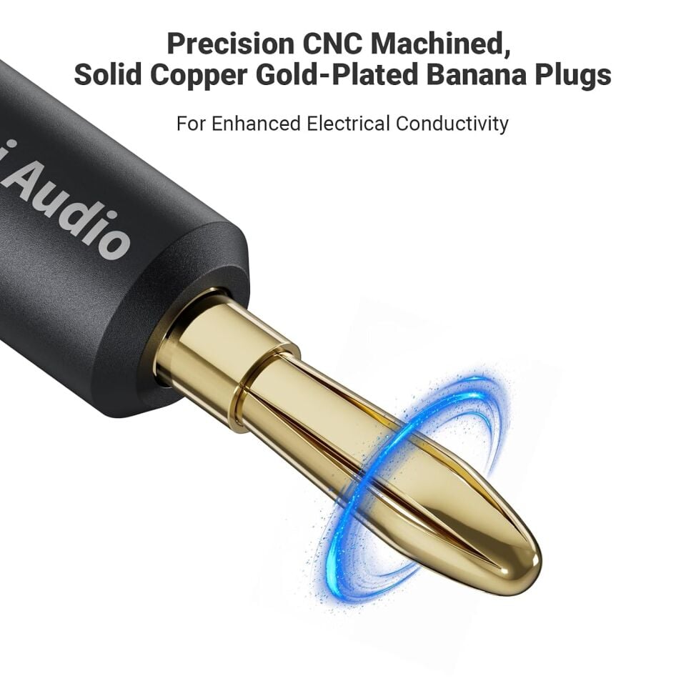 Oxygen-Free Copper Speaker Cables (2 Çift) | 1.8mt