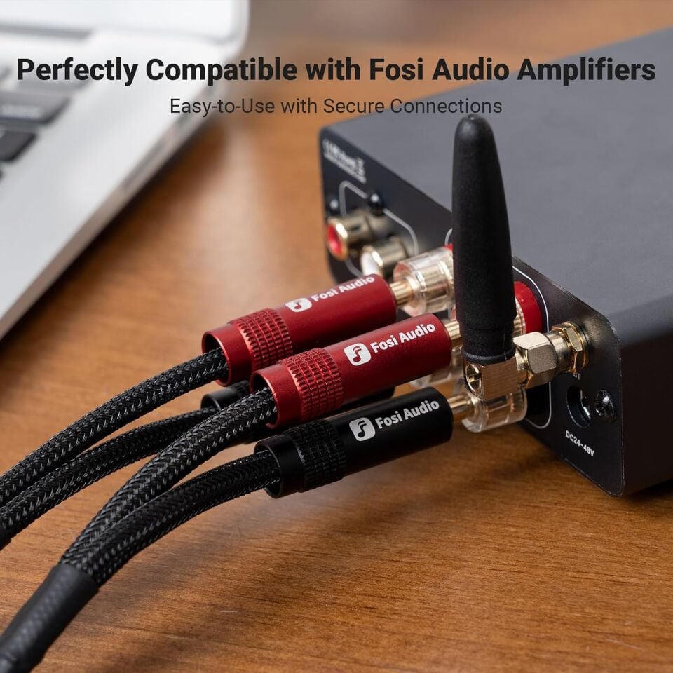 Oxygen-Free Copper Speaker Cables (2 Çift) | 1.8mt
