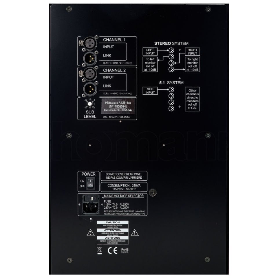 Sub A125-M Black