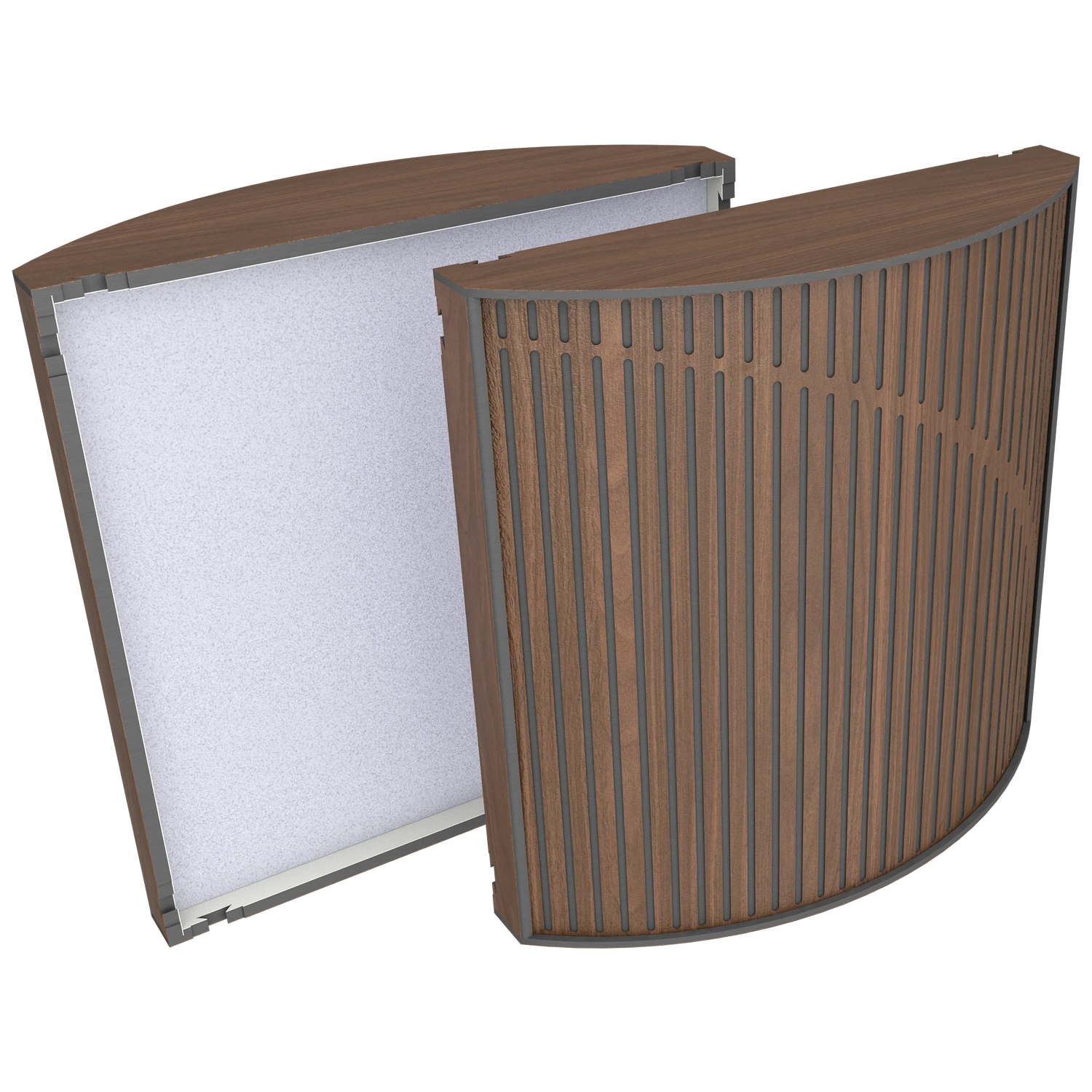 Cinema Round Ultra Fuser Dark Walnut | 2'li Paket