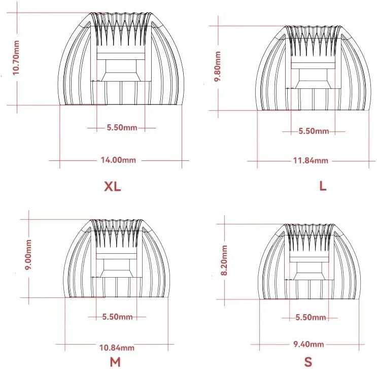 SPRING TIPS (S) Silicone Eartips