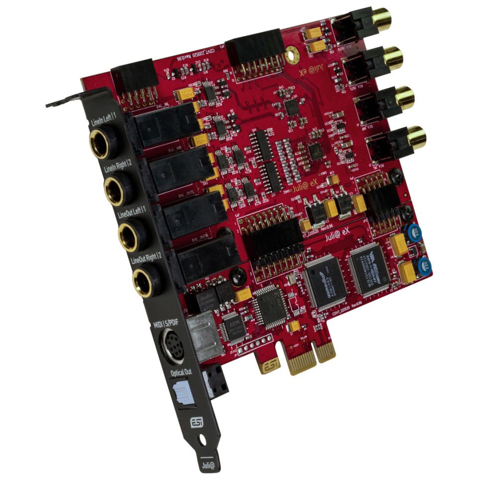 Esi Audio Juli@ eX | 32-bit / 192 kHz PCIe Referans Ses Kartı